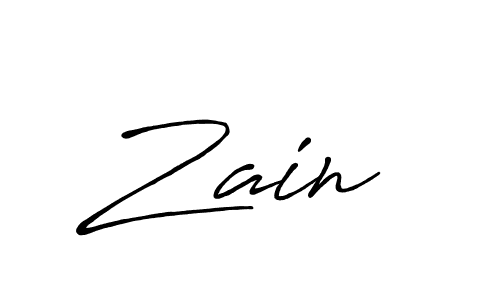 Create a beautiful signature design for name Zain . With this signature (Antro_Vectra_Bolder) fonts, you can make a handwritten signature for free. Zain  signature style 7 images and pictures png