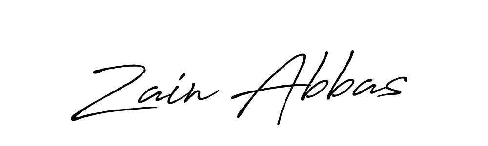 Also we have Zain Abbas name is the best signature style. Create professional handwritten signature collection using Antro_Vectra_Bolder autograph style. Zain Abbas signature style 7 images and pictures png