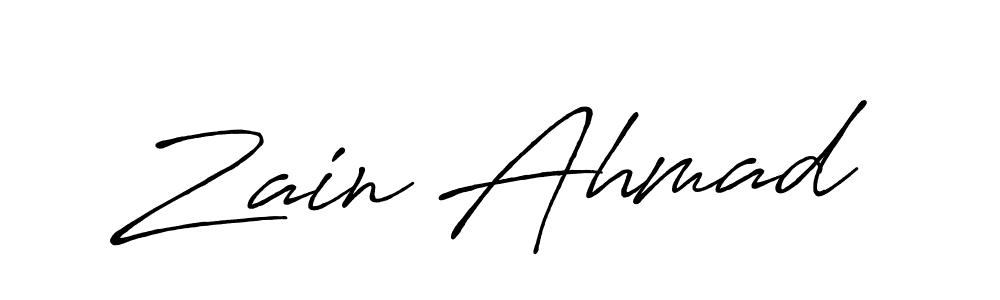 You can use this online signature creator to create a handwritten signature for the name Zain Ahmad. This is the best online autograph maker. Zain Ahmad signature style 7 images and pictures png