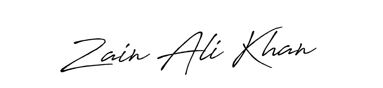 Use a signature maker to create a handwritten signature online. With this signature software, you can design (Antro_Vectra_Bolder) your own signature for name Zain Ali Khan. Zain Ali Khan signature style 7 images and pictures png