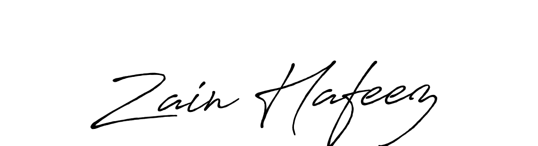 Zain Hafeez stylish signature style. Best Handwritten Sign (Antro_Vectra_Bolder) for my name. Handwritten Signature Collection Ideas for my name Zain Hafeez. Zain Hafeez signature style 7 images and pictures png