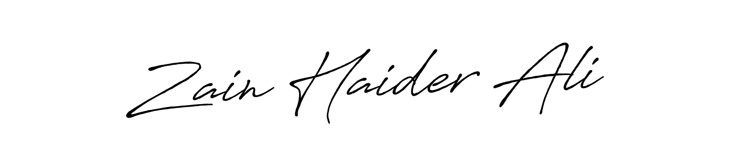 Antro_Vectra_Bolder is a professional signature style that is perfect for those who want to add a touch of class to their signature. It is also a great choice for those who want to make their signature more unique. Get Zain Haider Ali name to fancy signature for free. Zain Haider Ali signature style 7 images and pictures png
