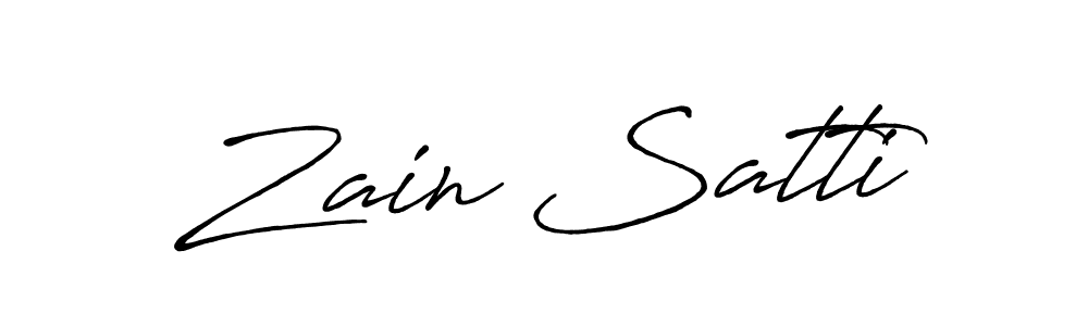 The best way (Antro_Vectra_Bolder) to make a short signature is to pick only two or three words in your name. The name Zain Satti include a total of six letters. For converting this name. Zain Satti signature style 7 images and pictures png