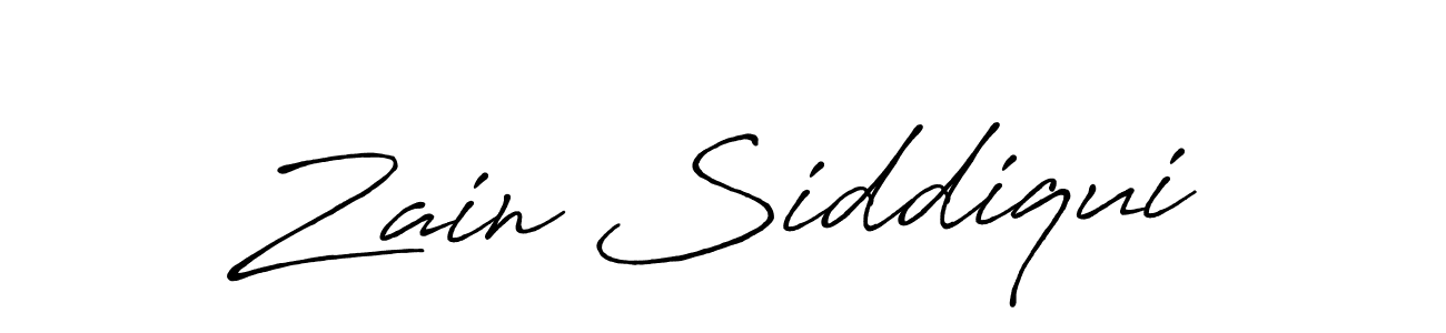 Zain Siddiqui stylish signature style. Best Handwritten Sign (Antro_Vectra_Bolder) for my name. Handwritten Signature Collection Ideas for my name Zain Siddiqui. Zain Siddiqui signature style 7 images and pictures png