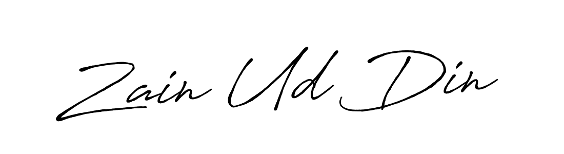 Design your own signature with our free online signature maker. With this signature software, you can create a handwritten (Antro_Vectra_Bolder) signature for name Zain Ud Din. Zain Ud Din signature style 7 images and pictures png