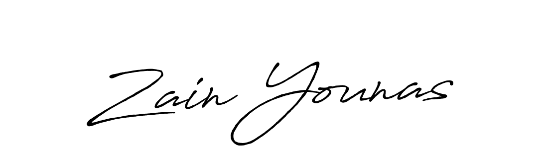 Also we have Zain Younas name is the best signature style. Create professional handwritten signature collection using Antro_Vectra_Bolder autograph style. Zain Younas signature style 7 images and pictures png