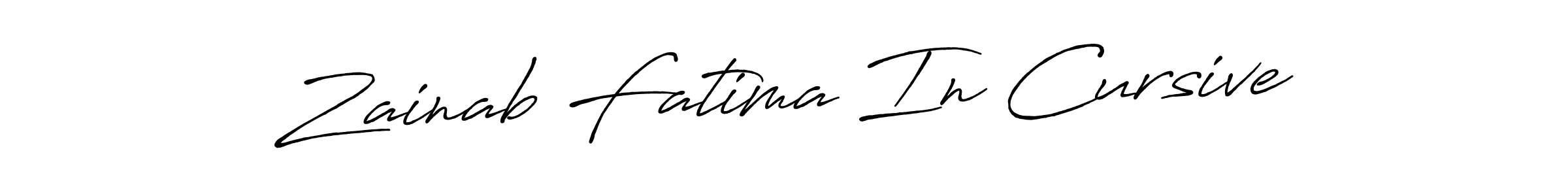 How to make Zainab Fatima In Cursive signature? Antro_Vectra_Bolder is a professional autograph style. Create handwritten signature for Zainab Fatima In Cursive name. Zainab Fatima In Cursive signature style 7 images and pictures png