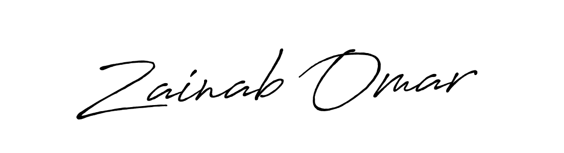 It looks lik you need a new signature style for name Zainab Omar. Design unique handwritten (Antro_Vectra_Bolder) signature with our free signature maker in just a few clicks. Zainab Omar signature style 7 images and pictures png