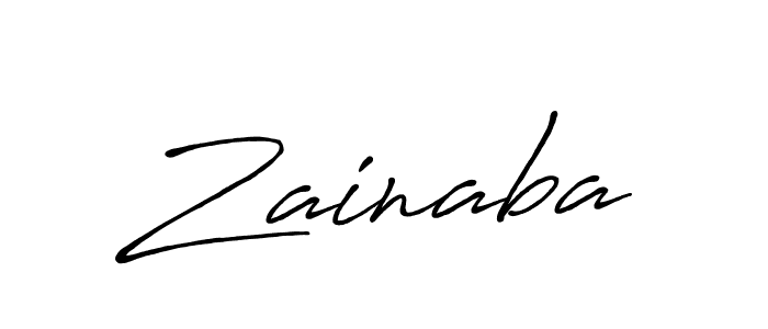 Make a beautiful signature design for name Zainaba. Use this online signature maker to create a handwritten signature for free. Zainaba signature style 7 images and pictures png