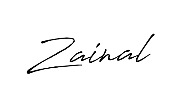 Also we have Zainal name is the best signature style. Create professional handwritten signature collection using Antro_Vectra_Bolder autograph style. Zainal signature style 7 images and pictures png