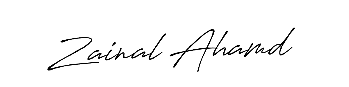 if you are searching for the best signature style for your name Zainal Ahamd. so please give up your signature search. here we have designed multiple signature styles  using Antro_Vectra_Bolder. Zainal Ahamd signature style 7 images and pictures png