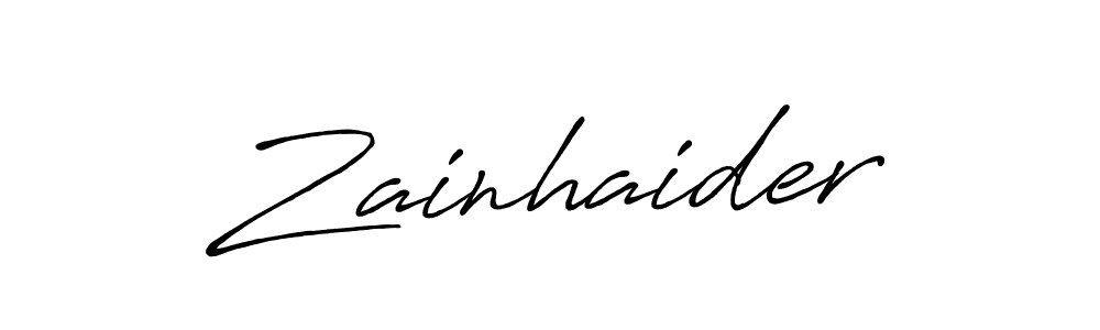You should practise on your own different ways (Antro_Vectra_Bolder) to write your name (Zainhaider) in signature. don't let someone else do it for you. Zainhaider signature style 7 images and pictures png