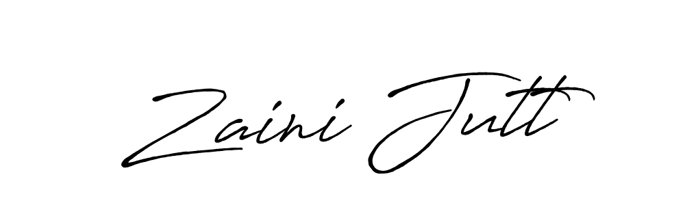 You should practise on your own different ways (Antro_Vectra_Bolder) to write your name (Zaini Jutt) in signature. don't let someone else do it for you. Zaini Jutt signature style 7 images and pictures png
