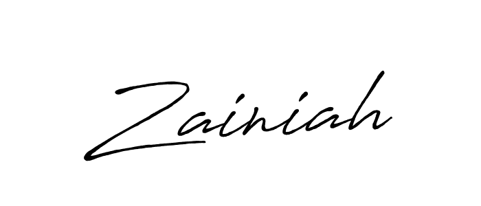 Make a short Zainiah signature style. Manage your documents anywhere anytime using Antro_Vectra_Bolder. Create and add eSignatures, submit forms, share and send files easily. Zainiah signature style 7 images and pictures png