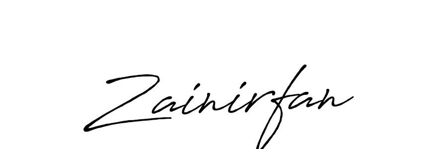 It looks lik you need a new signature style for name Zainirfan. Design unique handwritten (Antro_Vectra_Bolder) signature with our free signature maker in just a few clicks. Zainirfan signature style 7 images and pictures png