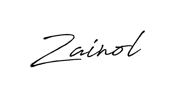 How to make Zainol signature? Antro_Vectra_Bolder is a professional autograph style. Create handwritten signature for Zainol name. Zainol signature style 7 images and pictures png