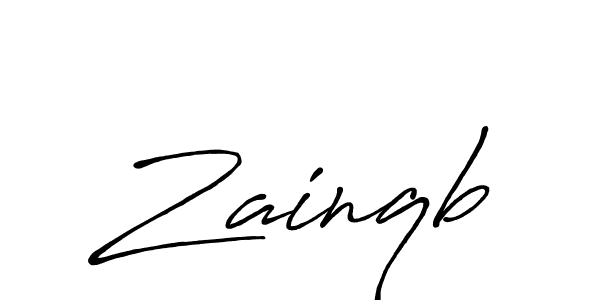 Create a beautiful signature design for name Zainqb. With this signature (Antro_Vectra_Bolder) fonts, you can make a handwritten signature for free. Zainqb signature style 7 images and pictures png