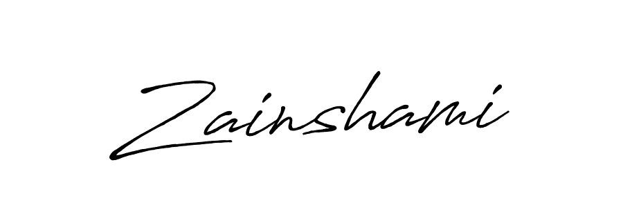 Similarly Antro_Vectra_Bolder is the best handwritten signature design. Signature creator online .You can use it as an online autograph creator for name Zainshami. Zainshami signature style 7 images and pictures png