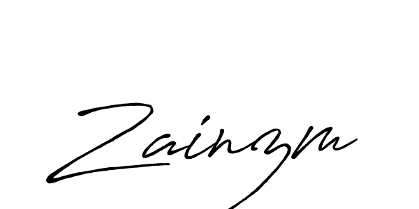 Zainzm stylish signature style. Best Handwritten Sign (Antro_Vectra_Bolder) for my name. Handwritten Signature Collection Ideas for my name Zainzm. Zainzm signature style 7 images and pictures png