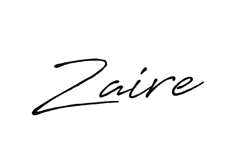 Design your own signature with our free online signature maker. With this signature software, you can create a handwritten (Antro_Vectra_Bolder) signature for name Zaire. Zaire signature style 7 images and pictures png