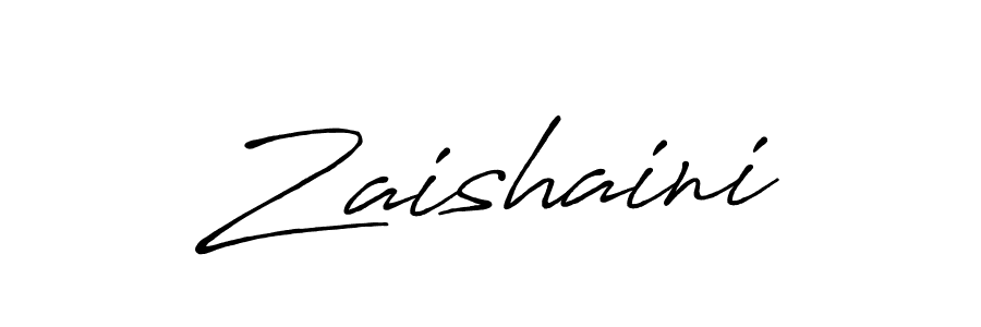 How to make Zaishaini signature? Antro_Vectra_Bolder is a professional autograph style. Create handwritten signature for Zaishaini name. Zaishaini signature style 7 images and pictures png