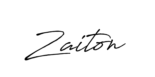 Zaiton stylish signature style. Best Handwritten Sign (Antro_Vectra_Bolder) for my name. Handwritten Signature Collection Ideas for my name Zaiton. Zaiton signature style 7 images and pictures png