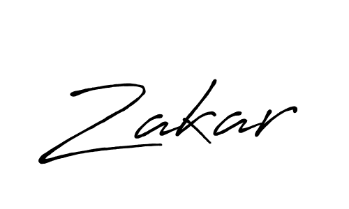 Create a beautiful signature design for name Zakar. With this signature (Antro_Vectra_Bolder) fonts, you can make a handwritten signature for free. Zakar signature style 7 images and pictures png