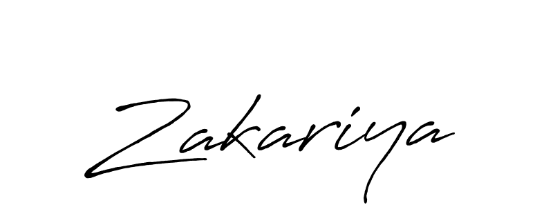 Zakariya stylish signature style. Best Handwritten Sign (Antro_Vectra_Bolder) for my name. Handwritten Signature Collection Ideas for my name Zakariya. Zakariya signature style 7 images and pictures png