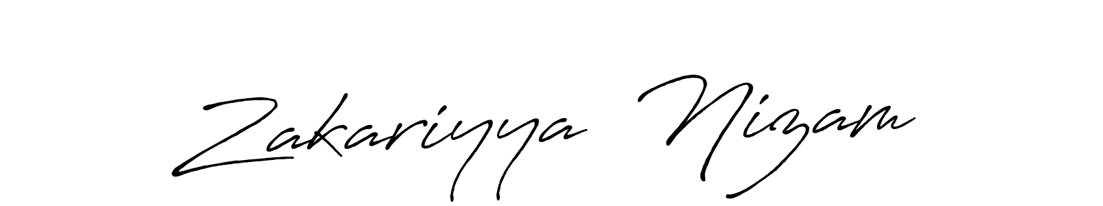You can use this online signature creator to create a handwritten signature for the name Zakariyya  Nizam. This is the best online autograph maker. Zakariyya  Nizam signature style 7 images and pictures png