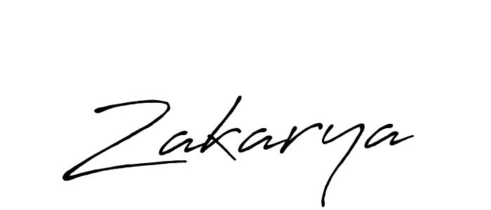 Also You can easily find your signature by using the search form. We will create Zakarya name handwritten signature images for you free of cost using Antro_Vectra_Bolder sign style. Zakarya signature style 7 images and pictures png