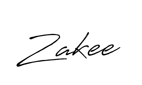 How to make Zakee signature? Antro_Vectra_Bolder is a professional autograph style. Create handwritten signature for Zakee name. Zakee signature style 7 images and pictures png