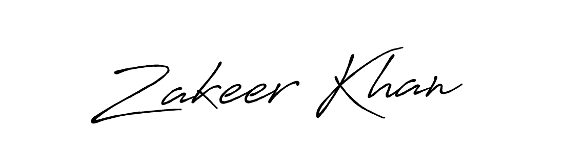 Also we have Zakeer Khan name is the best signature style. Create professional handwritten signature collection using Antro_Vectra_Bolder autograph style. Zakeer Khan signature style 7 images and pictures png