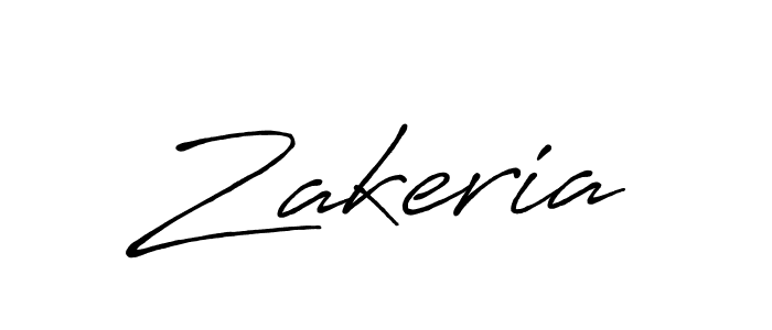 Create a beautiful signature design for name Zakeria. With this signature (Antro_Vectra_Bolder) fonts, you can make a handwritten signature for free. Zakeria signature style 7 images and pictures png
