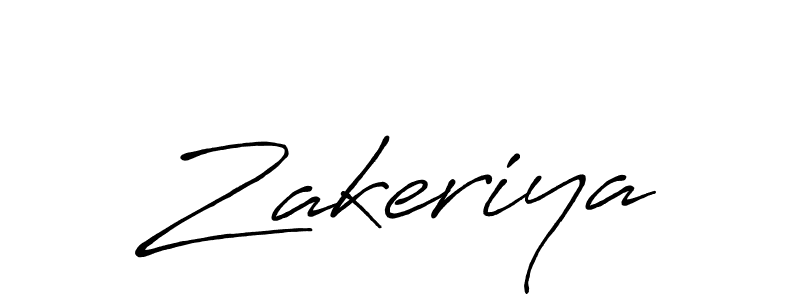 Also we have Zakeriya name is the best signature style. Create professional handwritten signature collection using Antro_Vectra_Bolder autograph style. Zakeriya signature style 7 images and pictures png