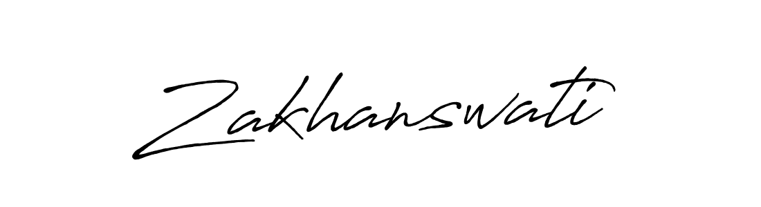 Make a beautiful signature design for name Zakhanswati. Use this online signature maker to create a handwritten signature for free. Zakhanswati signature style 7 images and pictures png