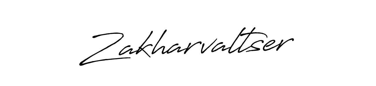 Use a signature maker to create a handwritten signature online. With this signature software, you can design (Antro_Vectra_Bolder) your own signature for name Zakharvaltser. Zakharvaltser signature style 7 images and pictures png