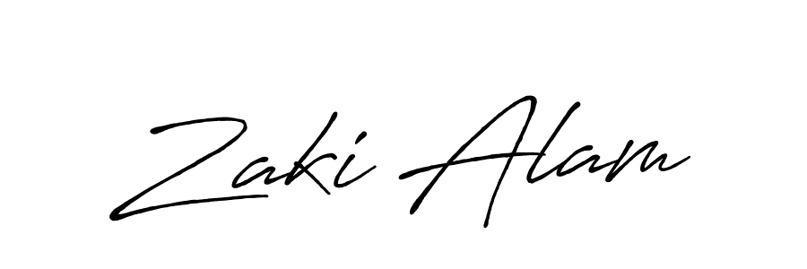 if you are searching for the best signature style for your name Zaki Alam. so please give up your signature search. here we have designed multiple signature styles  using Antro_Vectra_Bolder. Zaki Alam signature style 7 images and pictures png