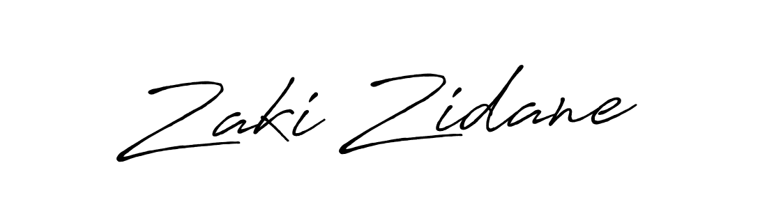 Also we have Zaki Zidane name is the best signature style. Create professional handwritten signature collection using Antro_Vectra_Bolder autograph style. Zaki Zidane signature style 7 images and pictures png