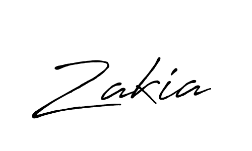 Design your own signature with our free online signature maker. With this signature software, you can create a handwritten (Antro_Vectra_Bolder) signature for name Zakia. Zakia signature style 7 images and pictures png