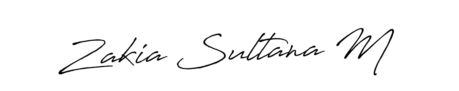 Design your own signature with our free online signature maker. With this signature software, you can create a handwritten (Antro_Vectra_Bolder) signature for name Zakia Sultana M. Zakia Sultana M signature style 7 images and pictures png