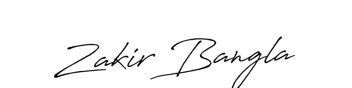 How to make Zakir Bangla name signature. Use Antro_Vectra_Bolder style for creating short signs online. This is the latest handwritten sign. Zakir Bangla signature style 7 images and pictures png