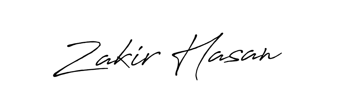 Design your own signature with our free online signature maker. With this signature software, you can create a handwritten (Antro_Vectra_Bolder) signature for name Zakir Hasan. Zakir Hasan signature style 7 images and pictures png