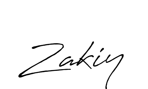 Zakiy stylish signature style. Best Handwritten Sign (Antro_Vectra_Bolder) for my name. Handwritten Signature Collection Ideas for my name Zakiy. Zakiy signature style 7 images and pictures png