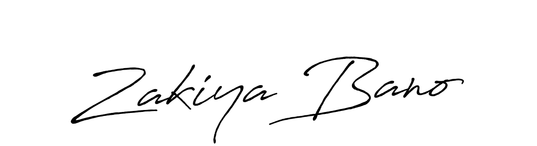 Zakiya Bano stylish signature style. Best Handwritten Sign (Antro_Vectra_Bolder) for my name. Handwritten Signature Collection Ideas for my name Zakiya Bano. Zakiya Bano signature style 7 images and pictures png