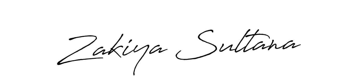 How to make Zakiya Sultana name signature. Use Antro_Vectra_Bolder style for creating short signs online. This is the latest handwritten sign. Zakiya Sultana signature style 7 images and pictures png