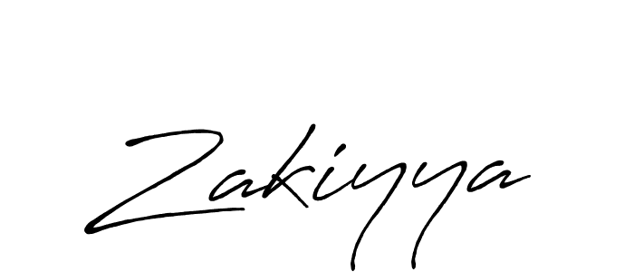 How to make Zakiyya name signature. Use Antro_Vectra_Bolder style for creating short signs online. This is the latest handwritten sign. Zakiyya signature style 7 images and pictures png