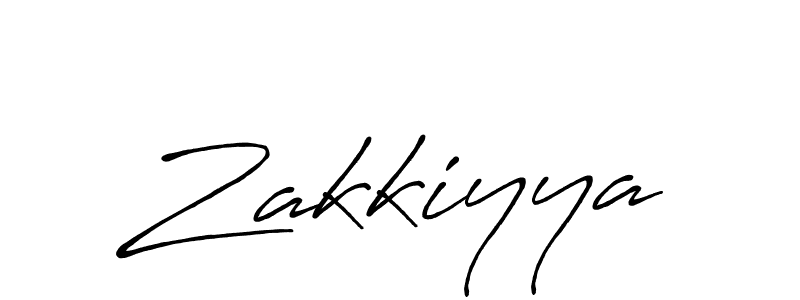 Also we have Zakkiyya name is the best signature style. Create professional handwritten signature collection using Antro_Vectra_Bolder autograph style. Zakkiyya signature style 7 images and pictures png