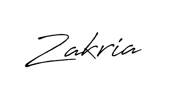 Design your own signature with our free online signature maker. With this signature software, you can create a handwritten (Antro_Vectra_Bolder) signature for name Zakria. Zakria signature style 7 images and pictures png