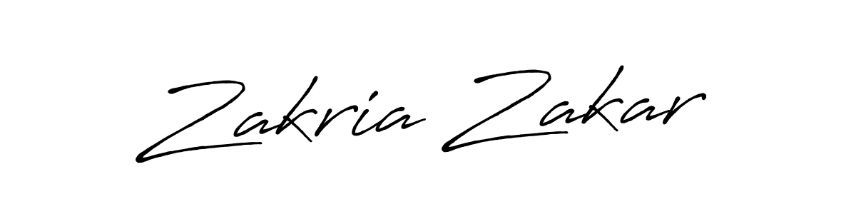 Make a beautiful signature design for name Zakria Zakar. With this signature (Antro_Vectra_Bolder) style, you can create a handwritten signature for free. Zakria Zakar signature style 7 images and pictures png