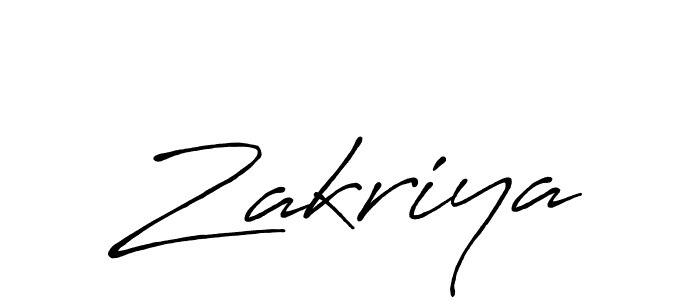How to make Zakriya name signature. Use Antro_Vectra_Bolder style for creating short signs online. This is the latest handwritten sign. Zakriya signature style 7 images and pictures png